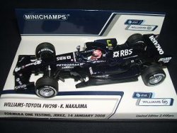 画像1: ●新品正規入荷品●PMA1/43 WILLIAMS-TOYOTA FW29B (TEST 2008) 中嶋一貴