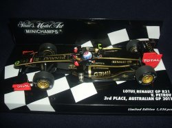 画像1: 新品正規入荷品●PMA1/43 LOTUS RENAULT GP R31 3rd PLACE AUSTRALIAN GP 2011　（V.PETROV) 