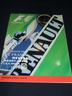 画像1: セカンドハンド品●1994 F1世界選手権　フランスＧＰ公式プログラム　(状態：Ａ）