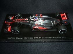 画像1: 新品正規入荷品●SPARK1/43 VODAFONE McLAREN MERCEDES MP4-27 WINNER BRAZIL GP 2012 (J.バトン）