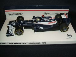 画像1: 新品正規入荷品●PMA1/43 WILLIAMS RENAULT FW34　(P.マルドナード） 2012 