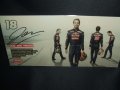 2013　TORO ROSSO ジャン＝エリック・ベルニュ直筆サイン入りドライバーズカード。