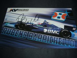 画像1: KV RACING R.バリチェロ直筆サイン入りカード