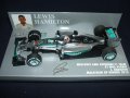 新品正規入荷品●PMA1/43 レジン製　MERCEDES PETRONAS AMG W06 MALAYSIAN GP WINNER 2015 (L.ハミルトン）