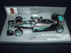 画像1: 新品正規入荷品●PMA1/43 レジン製　MERCEDES PETRONAS AMG W06 MALAYSIAN GP WINNER 2015 (L.ハミルトン）