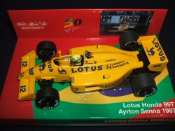 画像1: セカンドハンド品●PMA1/43 RG別注 SENNA 50th LOTUS HONDA 99T (A.セナ） 1987