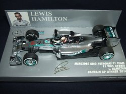 画像1: 新品正規入荷品●PMA1/43 MERCEDES AMG W05 WINNER BAHRAIN GP 2014 (L.ハミルトン）#44