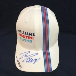 画像1: WILLIAMS MARTINI RACING F.マッサ　直筆サイン入り　本人キャップ 2018