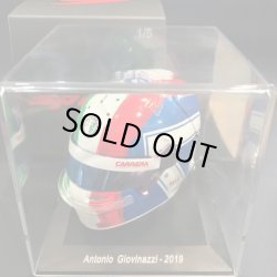 画像1: 新品正規入荷品●MINIMAX製 1/5 ALFA ROMEO 2019 ミニチュアヘルメット (A..ジョビナッツィ）