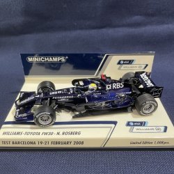 画像1: セカンドハンド品●PMA1/43 WILLIAMS-TOYOTA FW30 TEST BARCELONA 19-21 FEBRUARY 2008 (N.ロズベルグ）