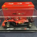 新品正規入荷品●burago1/43 FERRARI SF21 (C.ルクレール）2021 #16ドライバーフィギュア付