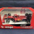 新品正規入荷品●burago1/43 FERRARI SF21 (C.サインツ）2021 #55