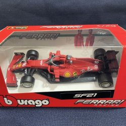 画像1:  新品正規入荷品●burago1/43 FERRARI SF21 (C.ルクレール）2021 #16