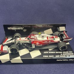 画像1: 新品特別入荷品●PMA1/43 ALFA ROMEO ORLEN C41 FINAL RACE ABU DHABI GP 2021 (A.ジョビナッツィ）#99