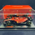 再入荷●新品正規入荷品●burago1/43 FERRARI F1-75 2022 (C.ルクレール）#16※ドライバーフィギュア＆アクリルケース付 