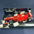 セカンドハンド品●PMA1/43 FERRARI F300 (E.アーバイン）※チェッカー台紙