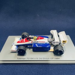 画像1: 新品正規荷品●SPARK1/43 TOLEMAN TG184 3rd BRITISH GP 1984 (A.セナ）#19