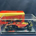 新品正規入荷品●burago1/43 FERRARI F1-75 ITALIAN GP2022(C.ルクレール）#16※アクリルケース＆ドライバーフィギュア付