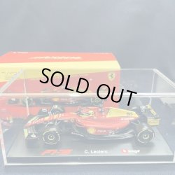 画像1: 新品正規入荷品●burago1/43 FERRARI F1-75 ITALIAN GP2022(C.ルクレール）#16※アクリルケース＆ドライバーフィギュア付