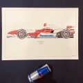 ●特価品●大判●David Wilson作 エアーブラシプリント TOYOTA TF107 (J.トゥルーリ）2007