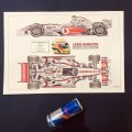 ●特価品●大判●David Wilson作 エアーブラシプリント McLAREN MP4/22 (L.ハミルトン）2007