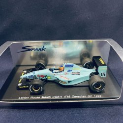 画像1: セカンドハンド品●SPARK 1/43 LEYTON HOUSE MARCH CG911 CANADIAN GP 1992 (K.WENDLINGER) #16