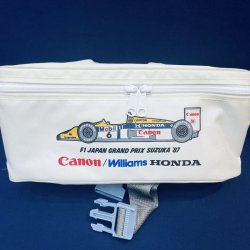 画像1: 年代物　1987年鈴鹿初開催 F1日本グランプリ Canon Williams Honda ウエストポーチ