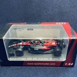 画像1: 新品正規入荷品●SPARK 1/64 ALFA ROMEO C43 9th AUSTRALIAN GP 2023  周冠宇（ジョウ・グアンユー）#24 