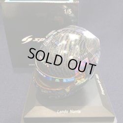 画像1: 新品正規入荷品●SPARK1/5 McLAREN SINGAPORE GP 2023（L.ノリス）ミニヘルメット 