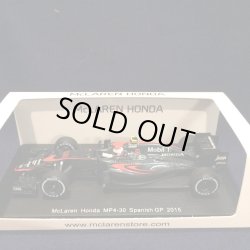 画像1: セカンドハンド品●McLAREN別注●SPARK 1/43 McLAREN HONDA MP4-30 SPANISH GP 2015 (J.バトン）#22