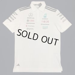 画像1: メルセデス AMG ペトロナス F1 チーム ドライバー ポロシャツ ホワイト 2025 /アディダス (サイズ M)