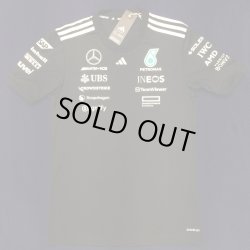 画像1: メルセデス AMG ペトロナス F1 チーム ドライバー Tシャツ ブラック 2025 /アディダス （サイズ　XL）