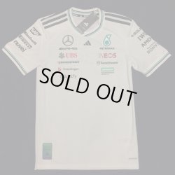 画像1: （オーセンティック）メルセデス AMG ペトロナス F1 チーム ドライバー Tシャツ ホワイト 2025 /アディダス （サイズ　M）