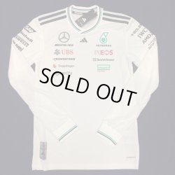画像1: （オーセンティック）メルセデス AMG ペトロナス F1 チーム ドライバー ロングスリーブシャツ ホワイト 2025 /アディダス （サイズ　M）