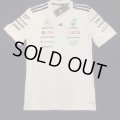 メルセデス AMG ペトロナス F1 チーム ドライバー Tシャツ ホワイト 2025 /アディダス （サイズ　XL）