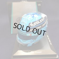 画像1: 新品正規入荷品●SPARK1/5 MERCEDES F1 ABU DHABI GP 2024 (G.ラッセル）ミニヘルメット