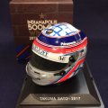 セカンドハンド品●SPARK1/5 ミニチュアヘルメット INDY500 WINNER 2017 (佐藤琢磨）