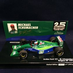 画像1: セカンドハンド品●25 ANNIVERSARY COLLECTION●PMA1/43 JORDAN FORD 191 BELGIAN GP 1991（M.シューマッハ）#32