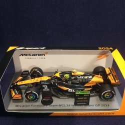 画像1: 新品正規入荷品●SPARK 1/43 McLAREN MCL38 WINNER MIAMI GP 2024 (L.ノリス）#4