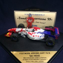 画像1: セカンドハンド品●GODE別注●QUARTZO 1/43 FOOTWORK ARROWS HART FA16 (井上隆智穂）#10