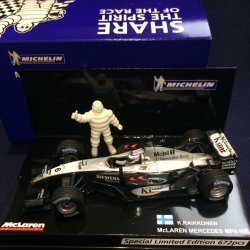 画像1: セカンドハンド品●ミシュラン別注●PMA1/43 McLAREN MERCEDES MP4-18 (K.ライコネン）#6