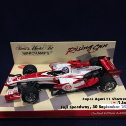 画像1: セカンドハンド品●RISING SUN●PMA1/43 SUPER AGURI SHOWCAR 2007 FUJI SPEEDWAY (佐藤琢磨）#22