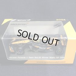 画像1: 新品正規入荷品●SPARK1/64 McLAREN MCL38 WINNER MIAMI GP 2024 (L.ノリス）#4