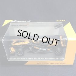 画像1: 新品正規入荷品●SPARK1/64 McLAREN MCL38 4th AUSTRALIAN GP 2024 (O.ピアストリ）#81