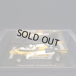 画像1: セカンドハンド品●SPARK 1/43 RENAULT RE20B ARGENTINA GP 1981 (R.ARNOUX)) #16