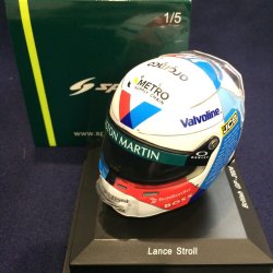 画像1: 新品正規入荷品●SPARK1/5 ASTON MARTIN BRITISH GP 2024 (L.ストロール）#18 ミニヘルメット