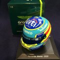 新品正規入荷品●SPARK1/5 ASTON MARTIN 2025 (F.アロンソ）#14 ミニヘルメット