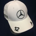 メルセデス AMG ペトロナス F1 チーム キミ・アントネッリ キャップ ホワイト 2025