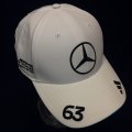 メルセデス AMG ペトロナス F1 チーム ジョージ・ラッセル キャップ ホワイト 2025