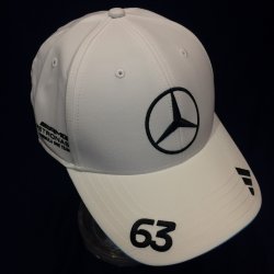 画像1: メルセデス AMG ペトロナス F1 チーム ジョージ・ラッセル キャップ ホワイト 2025